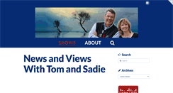 Desktop Screenshot of newsandviewswithtomandsadie.com